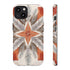 Silver Feather Compass - Impact Resistant Phone Case
